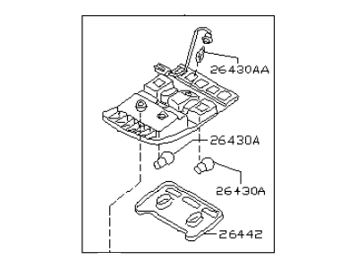 Infiniti 26430-CR100 Lamp Assembly Map