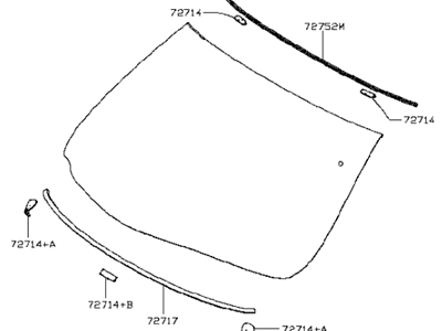 2012 Infiniti M35h Windshield - G2700-1MA0D