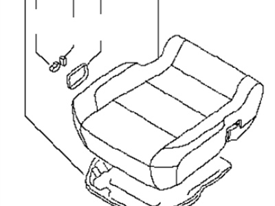 Infiniti 87300-ZE11D Cushion Assy-Front Seat