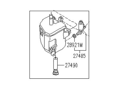 Infiniti 28910-63J00 Windshield Washer Tank Assembly