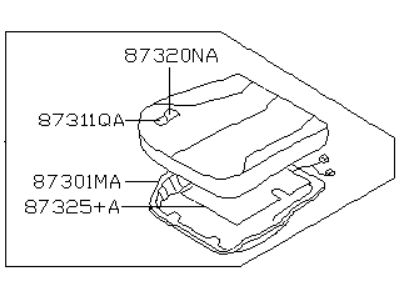 Infiniti 87350-4Y114 Cushion Assy-Front Seat