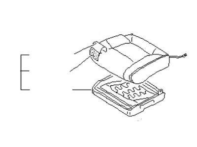 1990 Infiniti M30 Seat Cushion - 87300-F6601