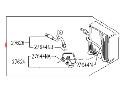 Infiniti 27280-60U00 Evaporator Assy-Cooler