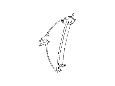 Infiniti G20 Window Regulator - 80721-50J21