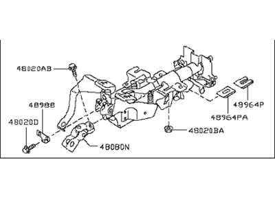 2009 Infiniti EX35 Steering Column - 48810-1BA1A