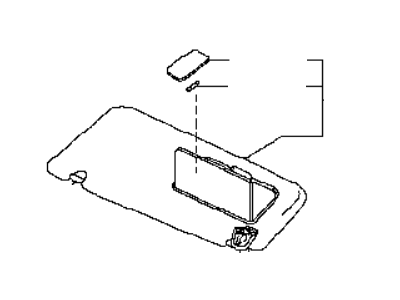 Infiniti QX80 Sun Visor - 96401-1A60A