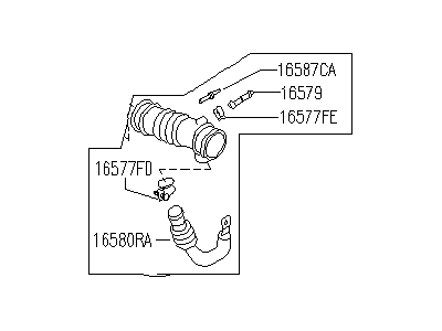 Infiniti J30 Air Duct - 16577-10Y00