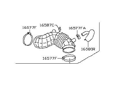 Infiniti 16576-EJ70A Duct Assembly-Air