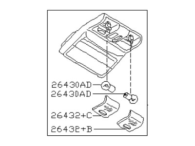 Infiniti 26430-5Y702 Lamp Assembly-Map