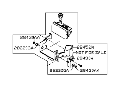 Infiniti 28438-4GA3B Distance Sensor Assembly