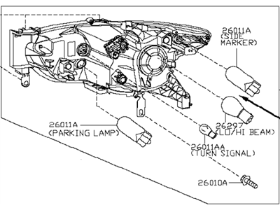 Infiniti Headlight - 26060-9NF0B