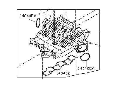 2013 Infiniti M56 Intake Manifold - 14010-EY02A