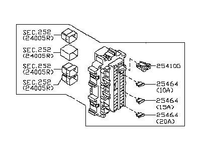 Infiniti G35 Relay Block - 24350-79903