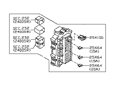 Infiniti G37 Fuse Box - 24350-79903