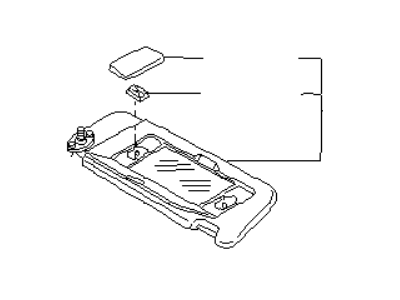 Infiniti J30 Sun Visor - 96400-13Y01