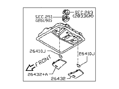 Infiniti Dome Light - 26430-1CA6A