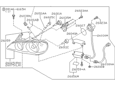 2001 Infiniti I30 Headlight - 26010-3Y488