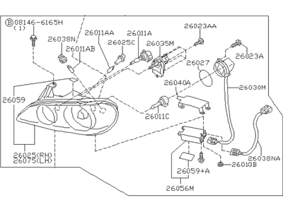 2002 Infiniti I35 Headlight - 26060-3Y488