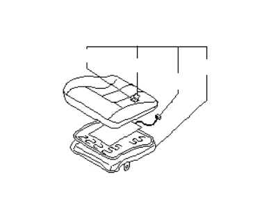 Infiniti 87300-75U60 Cushion Assy-Front Seat