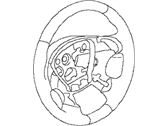 Infiniti 48430-1MA0A WHEEL ASSY-STEERING, LESS PAD