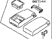 Infiniti 88700-4GA0A ARMREST ASSY-REAR SEAT