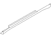Infiniti 76851-AC000 MUDGUARD-SILL CENTER,LH