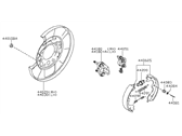 Infiniti 44000-3JA0D BRAKE ASSY-PARKING REAR RH