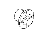 Infiniti 43200-6J000 HUB ASSY-REAR