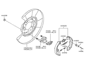 Infiniti 44000-CD06B BRAKE ASSY-PARKING REAR RH
