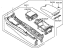 Infiniti 96910-1NF1C Console Assembly Center