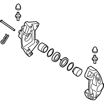 Infiniti 44001-5CA0B Caliper Assy-Rear RH,W/O Pad & Shim