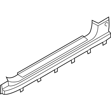 Infiniti 76894-AR200 Finisher-Center Mudguard,Front RH