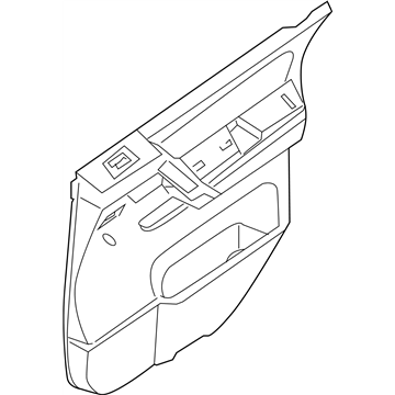 Infiniti 82900-ZQ10A Finisher Assy-Rear Door,RH