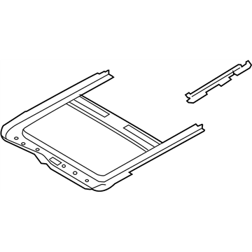 Infiniti 91350-1CA1B Rail Assy-Sunroof