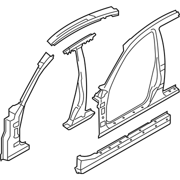 Infiniti 76030-EH130 Body Assy-Side,RH