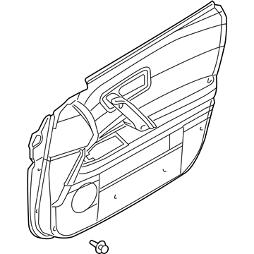 Infiniti 80900-CL00D Finisher Assy-Front Door,RH