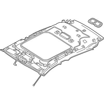 Infiniti 739B0-5DH6B Module Assembly-Roof Trim