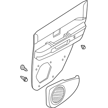 Infiniti 82900-1W321 Finisher Assy-Rear Door,RH