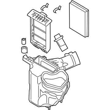 2015 Infiniti QX70 Air Filter Box - 16500-1CA0C