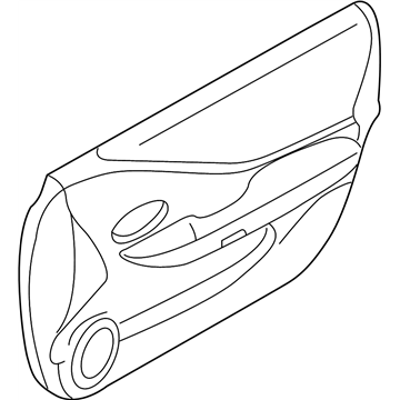80901-8J002 Infiniti Front Door Finisher Assembly Left Hand Illustration 1 of 1