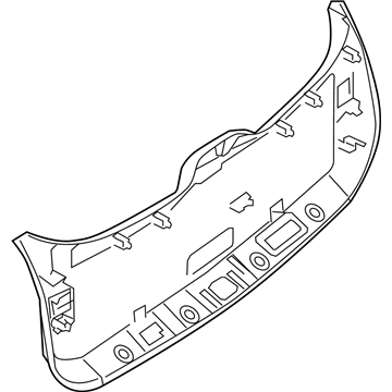 Infiniti 90901-3JA0B Finisher-Back Door,Lower