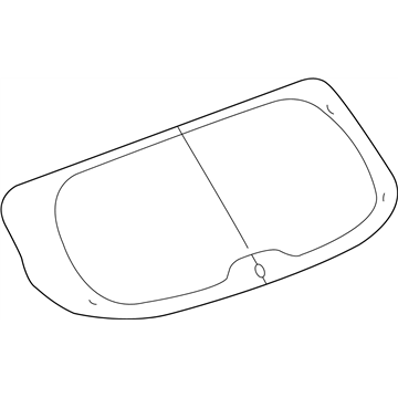 Infiniti 90312-3JA0A Glass-Back Door Window