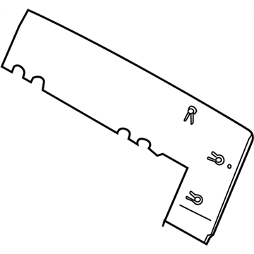 Infiniti 89605-7S000 Board Assy-3RD Seat Back