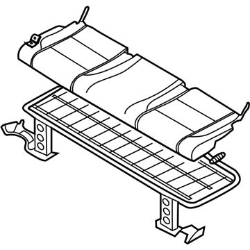 Infiniti 89300-7S601 Cushion Assy-3RD Seat