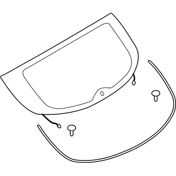 Infiniti K0300-1BA1A Glass-Back Door Window
