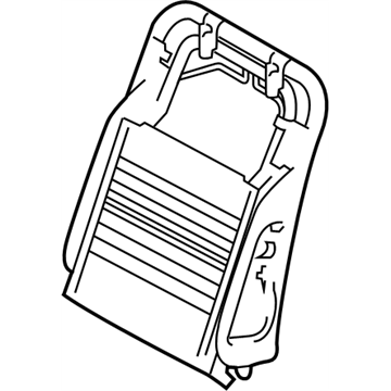 Infiniti 87651-1MA2A Frame Assembly-Front Seat Back