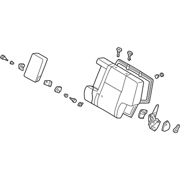 Infiniti 88650-1W301 Back Assy-Rear Seat,LH