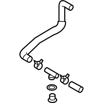 Infiniti 21517-1MG0A Hose-Sub Radiator