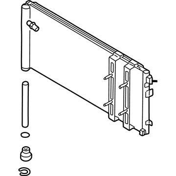 Infiniti 92100-AR710 Condenser & Liquid Tank Assy