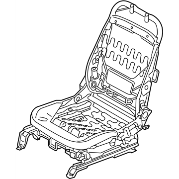 Infiniti 87155-4GN2A Frame & Adjuster Assy-Front Seat,LH